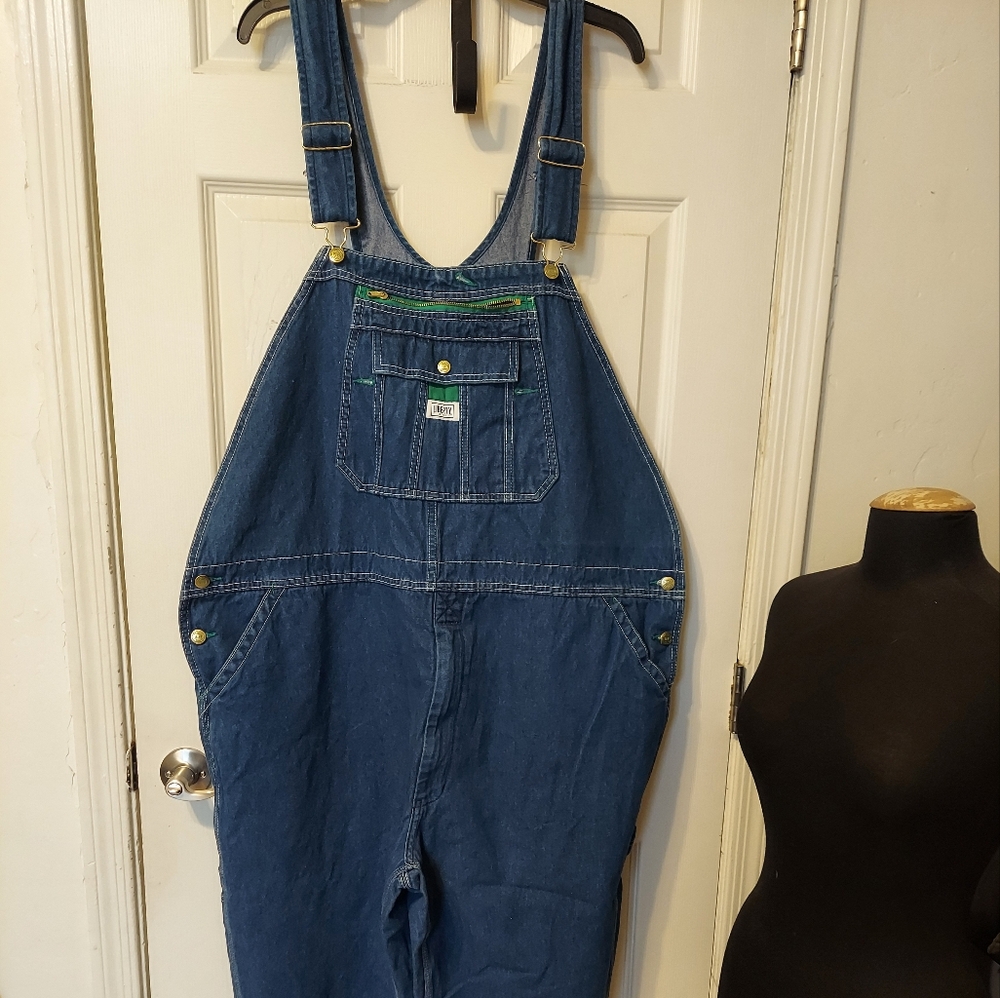 Liberty Denim Bib Overalls Sz 48x30